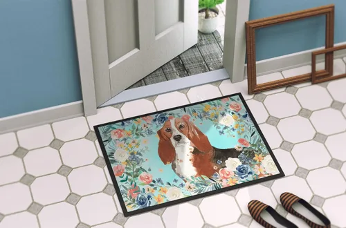 Miniatura 4 de Caroline's Treasures CK3437JMAT Basset Hound - Tapete para puerta delantera, 24 x 36 pulgadas, para interiores y exteriores, para entrada