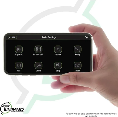 Miniatura 5 de Timpano TPT-SP4BT Bluetooth DSP 4 Canal de Salida - Procesador de audio para automóvil DSP de señal digital completa - Voltímetro incorporado y relé