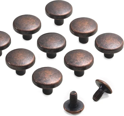 Miniatura 4 de YORANYO Juego de 30 tornillos Chicago de cuero, remaches de metal, remaches para ropa, tornillos de fijación de Chicago con picos y tachuelas