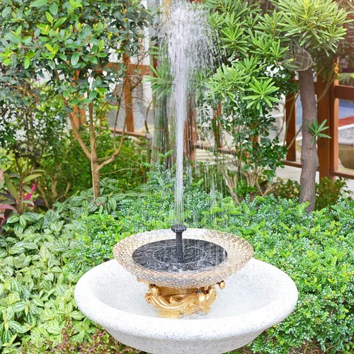Miniatura 3 de Fuente solar para baño de pájaros, bomba de fuente con energía solar de 1.5 vatios, bombas de agua flotantes para jardín, patio, estanque y piscina