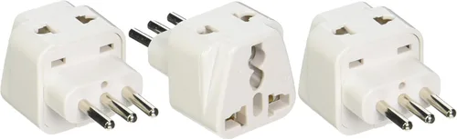 Miniatura 18 de Adaptador de enchufe de alimentación universal de 2 entradas, paquete de 3 unidades, tipo B, certificado CE para teléfonos móviles, portátiles