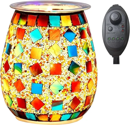 Miniatura 15 de Dicimi Lámpara calentadora de velas con temporizador, calentador eléctrico de cera derretida con atenuación continua y apagado automático de 2 a 10