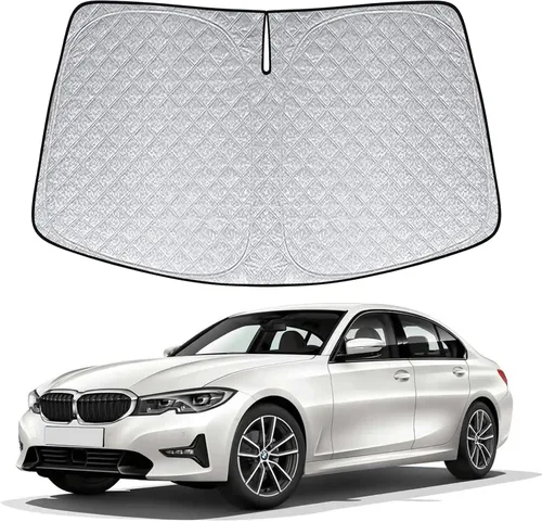 Miniatura 19 de Parasol de 6 capas para parabrisas de Honda Element 2003-2011, parasol plegable para automóvil con bolsa de almacenamiento, reflectante del calor