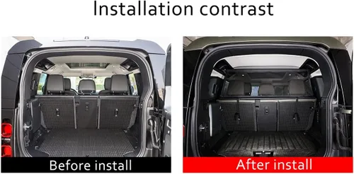 Miniatura 3 de YIWANG Bolsa de almacenamiento de tela negra para maletero de automóvil, bolsa de almacenamiento para Land Rover Defender 110 2020-2022 Accesorios