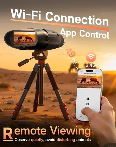 Miniatura 2 de Gafas de visión nocturna – Binoculares de visión nocturna 4K con APP inteligente, batería de 10000 mAh, tarjeta de 128 GB para fotos y videos