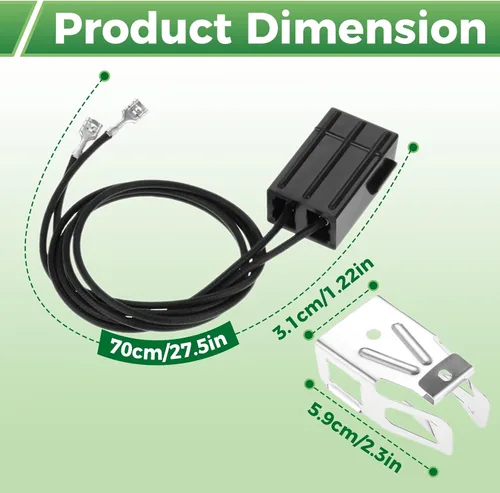 Miniatura 7 de Paquete de 2 receptáculos y cables de repuesto WB2X8228 para quemadores de estufa eléctrica GE Hotpoint Kenmore Range, reemplazo 250535, AP2013499