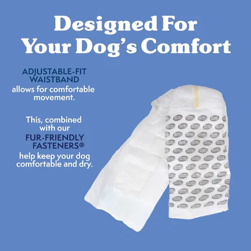 Miniatura 7 de Simple Solution Envolturas desechables para perros, pañales para perros machos, entrenamiento para ir al baño para cachorros, protección contra