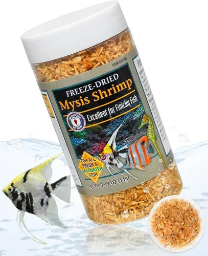 San Francisco Bay Brand Camarones Mysis liofilizados – Alimento para peces de primera calidad, alimento tropical para peces de camarones, ideal para