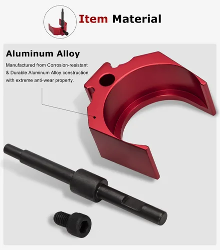 Miniatura 4 de 9U-7227 Medidor de ajuste de altura de inyector herramienta de aleación de aluminio para CAT Caterpillar 3406E, C-15 y C-16 (Rojo)