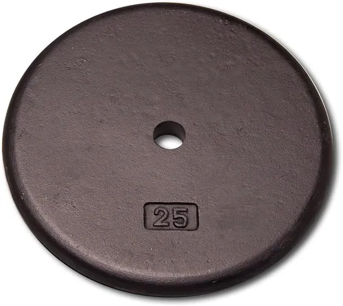 Miniatura 3 de Body-Solid Placa de pesas de hierro estándar, perfecta para entrenamiento de fuerza, gimnasio en casa y entrenamientos con barra, se adapta a barras