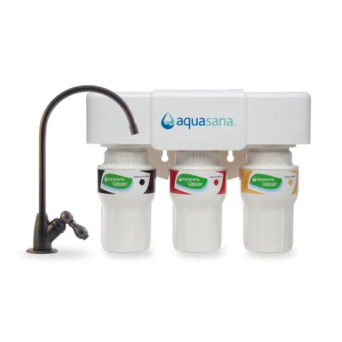 Miniatura 19 de Sistema de filtro de agua Aquasana para debajo del fregadero - Reduce PFAS, plomo y cloro en el agua potable - Filtración de clarium para la cocina
