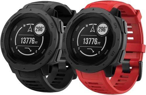 Miniatura 17 de NotoCity Correa de repuesto para Garmin Instinct, correa de repuesto de silicona suave, solo compatible con Instinct Sports GPS Smart Watch