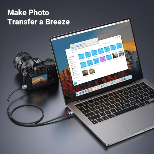 Miniatura 5 de UGREEN 10 Gbps Cables de disco duro Micro B a USB C, 1.5 pies USB C a Micro B, cable de disco duro externo compatible con MacBook Pro/Air