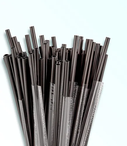 Miniatura 3 de DuraHome Paquete de 1000 pajitas agitadoras envueltas individualmente, color negro de 5.75 pulgadas desechables de plástico para beber para cócteles