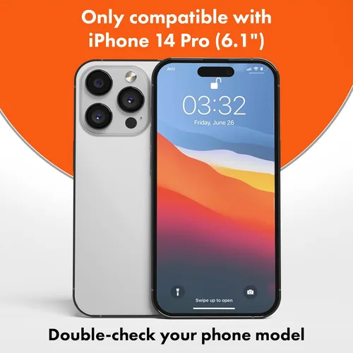 Miniatura 3 de Slapback - Protector de pantalla de privacidad prémium para iPhone 14 Pro [2 unidades] [pantalla de 6.1 pulgadas] Anti-espía 28 grados opaca dureza