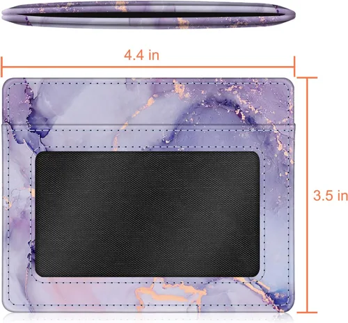 Miniatura 98 de Fintie Billetera delgada y minimalista para bolsillo frontal, con bloqueo RFID, tarjetero y ventana de identificación, para hombre o mujer