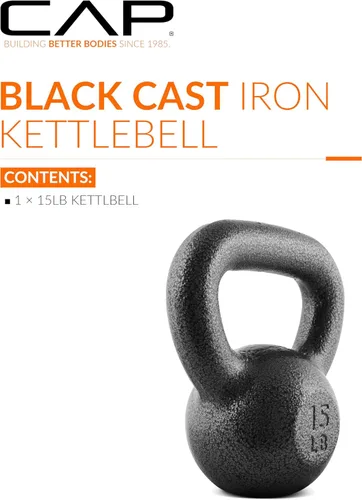 Miniatura 2 de CAP Barbell Cast Iron Kettlebell - Singles and Sets, Multiple Weight Choices