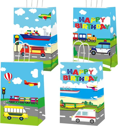 Miniatura 9 de gisgfim 12 bolsas de arte de pintura prémium con temática artística de cumpleaños, bolsas de golosinas, suministros de regalo, bolsas de regalo