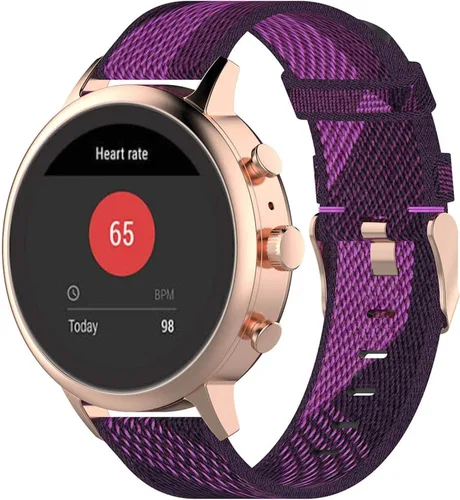 Miniatura 13 de Correa de reloj Fossil Sport de 1.61 pulgadas, correa de repuesto de nailon de liberación rápida de 0.71 pulgadas para mujer Fossil Gen 4 Venture