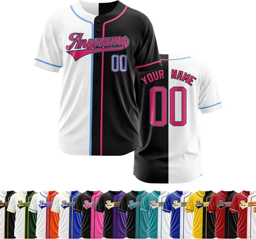 Miniatura 8 de Camiseta de béisbol personalizada con número de nombre cosido o impreso, camiseta de béisbol para hombres, mujeres, jóvenes, camiseta de béisbol