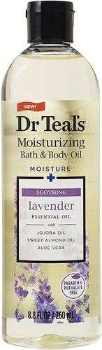 Miniatura 2 de Dr. Teals - Juego de regalo variado de aceites de baño y cuerpo (paquete de 2, 8.8 onzas Ea.) – Lavanda calmante y manteca de karité ultra rica