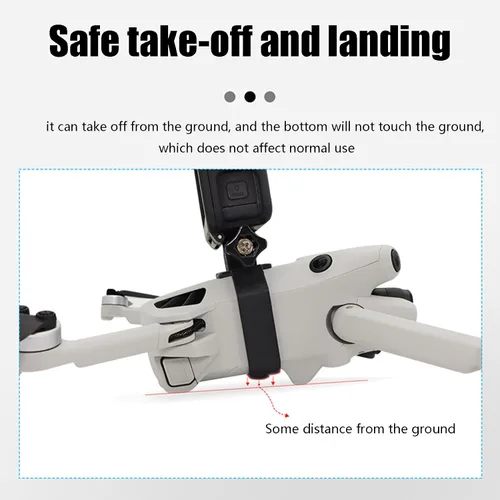 Miniatura 7 de Mini 4 Pro Drone Soporte de extensión para cámara de transporte superior con adaptador de montaje de trípode de tornillo de 1/4 compatible con DJI