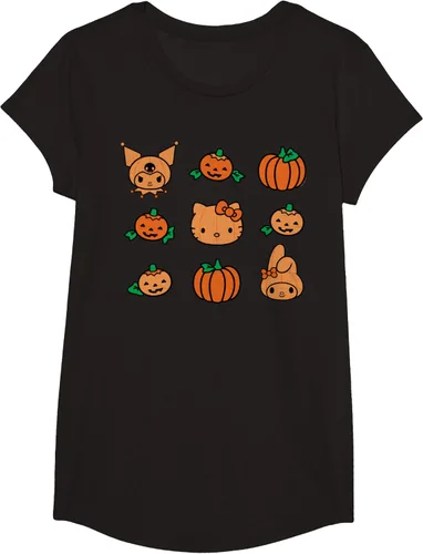 Miniatura 3 de Camiseta de Halloween Hello Kitty My Melody Kuromi Pumpkins