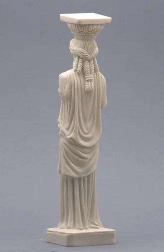 Miniatura 4 de Cariatid Erectheion Acrópolis Atenas Figura femenina Escultura griega de la estatua