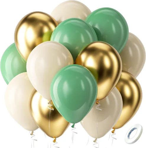 Miniatura 12 de Bezente Globos de látex de confeti negro y plateado, 60 globos de 12 pulgadas, cromados metálicos y confeti de 12 pulgadas, para Año Nuevo