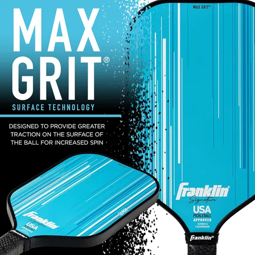 Miniatura 7 de Franklin Sports Paletas Profesionales de Pickleball - Serie Signature Paleta Profesional de Pickleball con Superficie MaxGrit - Paletas de Pro