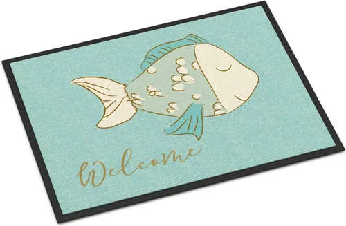 Miniatura 38 de Caroline's Treasures BB8537MAT - Felpudo de delfín bajo el agua de 18 x 27 pulgadas, tapete para puerta delantera interior y exterior, para entrada