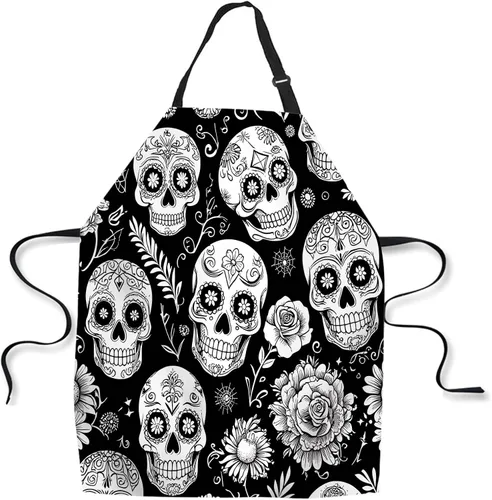 Miniatura 9 de Delantal de Cocina de Cocina Tiburón Marino Verde Delantal de Cocina para Hornear Chef Delantal Impermeable para Mujeres Hombres 31X27 Pulgadas