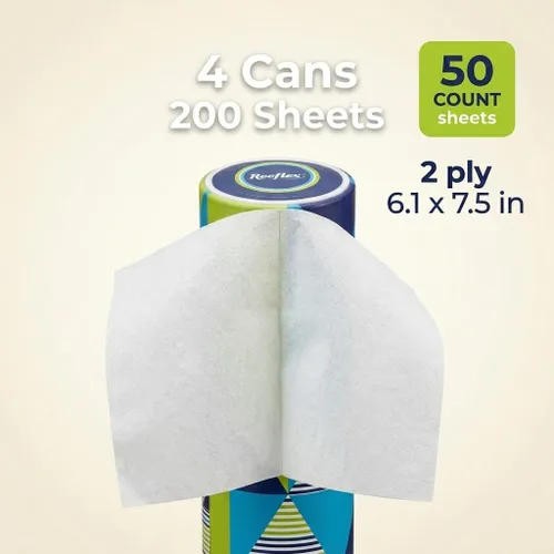 Miniatura 7 de Reeflex Pañuelos para automóvil, 50 hojas por recipiente, suaves, suaves y duraderos en una forma elegante y conveniente para adaptarse a cualquier