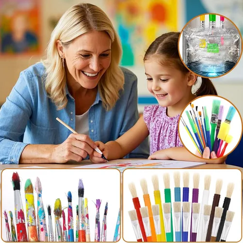 Miniatura 3 de Vodolo Máquina limpiadora de pinceles de pintura eléctrica, limpiador de pinceles de alta calidad profesional profesional giratorio de agua