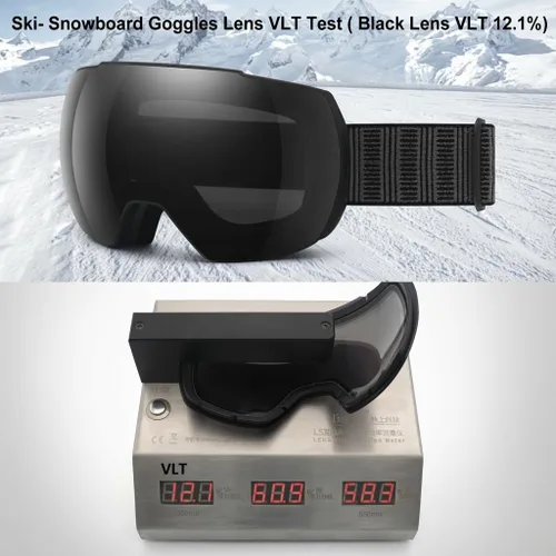 Miniatura 8 de OULAIQI Gafas de esquí de nieve, protección OTG UV400, anti niebla, esquí, patinaje, snowboard, gafas de snowboard para hombres, mujeres y jóvenes