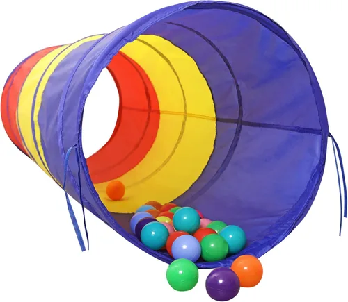 Túnel de juego gateando para niños [túnel de arco iris portátil emergente] para niños, niños pequeños, niños y niñas, mascotas, perros y gatos,