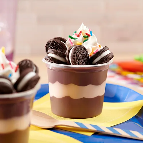 Miniatura 10 de OREO Minis - Galletas sándwich de chocolate, 12 tazas de aperitivos de 3.5 onzas