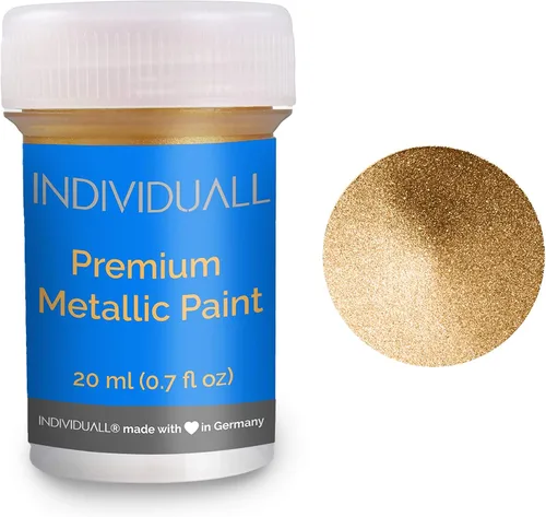 Miniatura 5 de individuall Juego de pintura acrílica metálica, paquete de 8 (0.7 onzas líquidas), pinturas metálicas multicolor