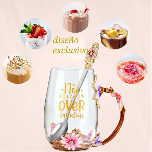 Miniatura 7 de OEAGO Regalos de cumpleaños para mujeres, taza de té para mamá, regalos únicos de amistad para madres para ella de parte de hija, hijo, ideas