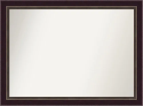 Miniatura 322 de Amanti Art Espejo de baño de bronce para sobre el fregadero, 24 x 24 pulgadas, espejo cuadrado de bronce Lara para tocador, marco de madera