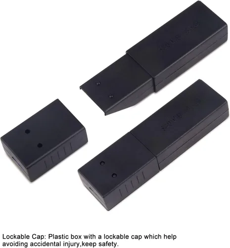 Miniatura 6 de FOSHIO Hojas de Repuesto para Cuchillo de Arte Universal de 30 Grados con Corte de Snap-off, Material de Acero al Carbono de Alta Dureza, Hojas