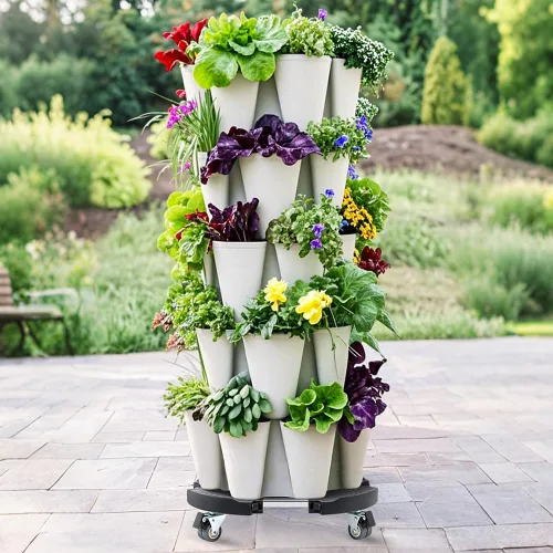 W B D WEIBIDA Soporte para plantas con ruedas resistente, base ajustable de rodillo para macetas de 15 a 21 pulgadas, organizador de macetas Negro