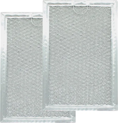 Filtro de grasa para microondas que reemplaza 5304464105 WB06X10608 Filtro de grasa para microondas GE compatible con 5.1 x 7.6 pulgadas (paquete de