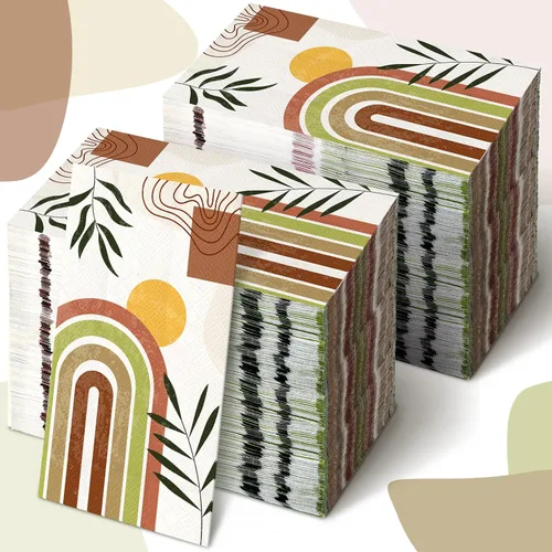Miniatura 23 de Karenhi 200 Piezas Servilletas Desechables Decorativas Religiosas 2 Capas Toallas Desechables Cristianas para Baño Servilletas de Papel