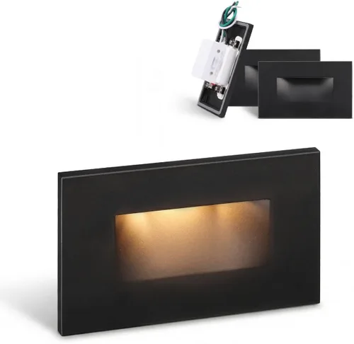 Miniatura 17 de LEONLITE Paquete de 12 luces LED 5CCT de 120 V, 3.5 W, 5 % 100 %, regulables, para interiores y exteriores, ubicación húmeda, CRI90, ETL, aluminio
