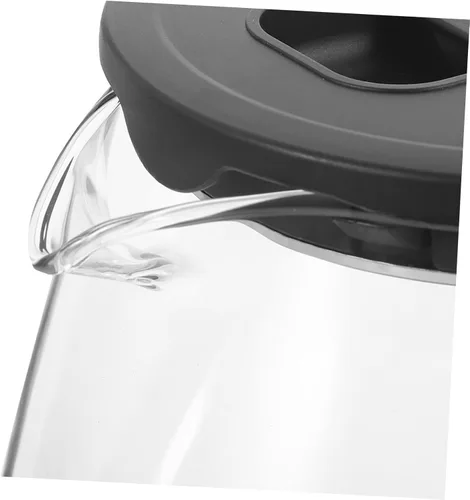 Miniatura 6 de Mikinona Hervidor de agua eléctrico de gran capacidad, caldera de apagado automático, cuerpo de borosilicato alto, caldera multifuncional
