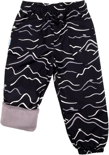 JAN & JUL Pantalones de lluvia y nieve impermeables para niños, forrados con forro polar