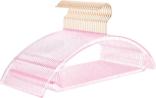 Miniatura 28 de MIZGI Paquete de 50 perchas de terciopelo de alta calidad, antideslizantes, sin hombros, ganchos cromados, ropa que ahorra espacio, forma redondeada