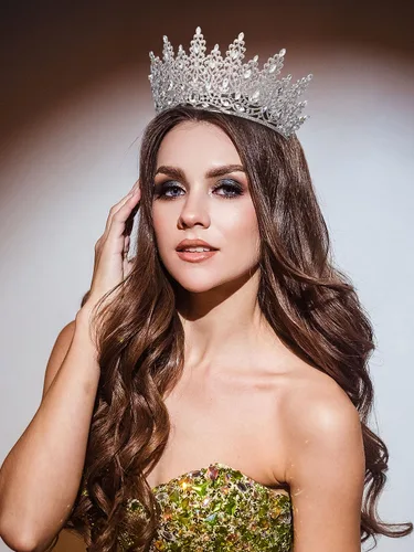 Miniatura 3 de SWEETV Corona de tiara para mujer, tiara de boda para novia, tocado de princesa de cristal, corona de quinceañera para niñas, corona de graduación