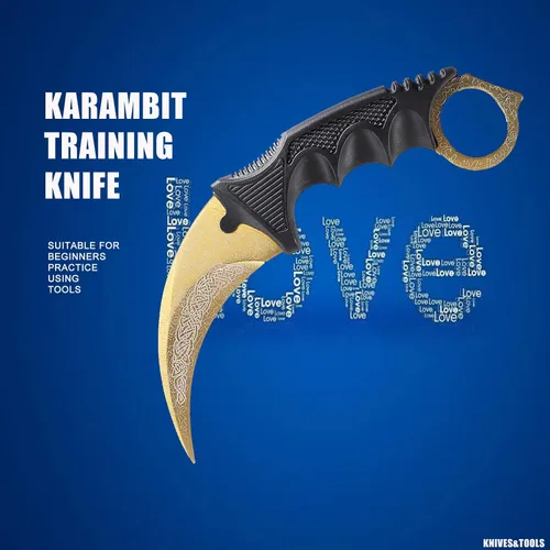 Miniatura 2 de TOPOINT Cuchillo de entrenamiento Karambit sin filo Karambit Cuchillo de entrenamiento de práctica sin herramienta de entrenamiento de vanguardia